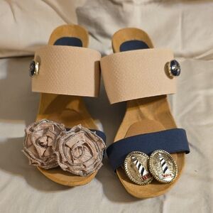 Lindsay Phillips Emily Snap HeelsBeige and Na